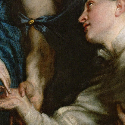 La Visione Del Beato Hermann Joseph Anthony van Dyck avd129 quadro stampato su tela