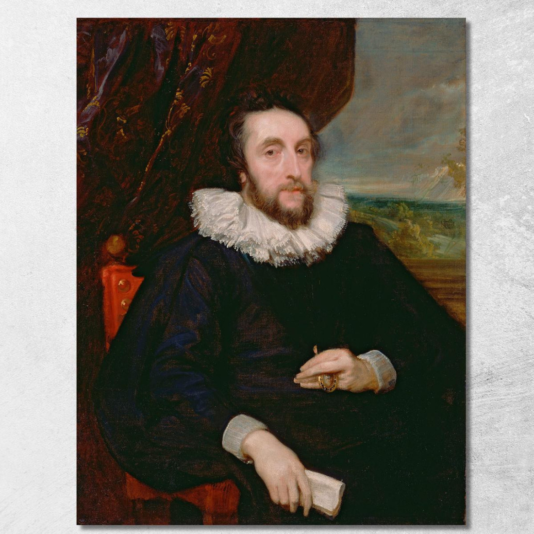 Thomas Howard Secondo Conte Di Arundel Anthony van Dyck avd131 quadro stampato su tela