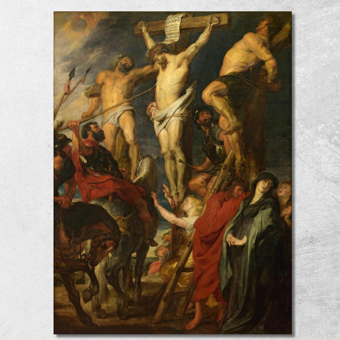 Cristo Sulla Croce Il Lancio Della Lancia Anthony van Dyck avd139 quadro stampato su tela