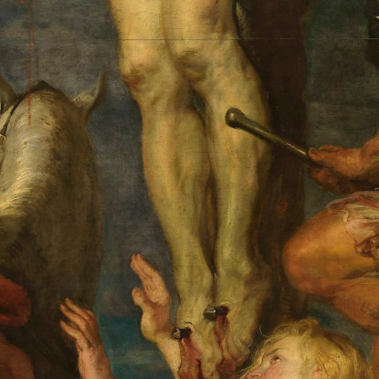Cristo Sulla Croce Il Lancio Della Lancia Anthony van Dyck avd139 quadro stampato su tela