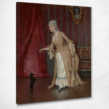 Figura Di Donna In Piedi Alfred Stevens stal80 quadro stampato su tela