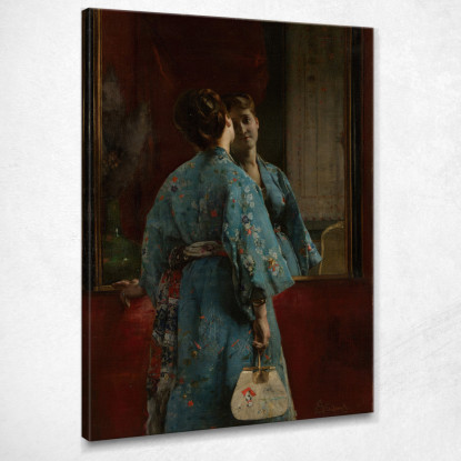 La Veste Giapponese Alfred Stevens stal84 quadro stampato su tela