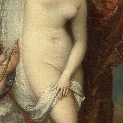 Venere Alla Nascita Vestita Dalle Tre Grazie Benjamin West bwt77 quadro stampato su tela