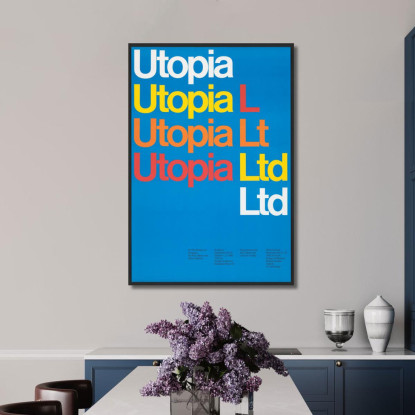 Utopia Ltd Dietmar Winkler dwk19 quadro stampato su tela