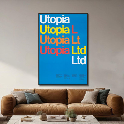 Utopia Ltd Dietmar Winkler dwk19 quadro stampato su tela