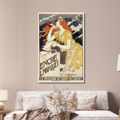 Inchiostro Di L. Marquet Eugène Grasset egs7 quadro stampato su tela