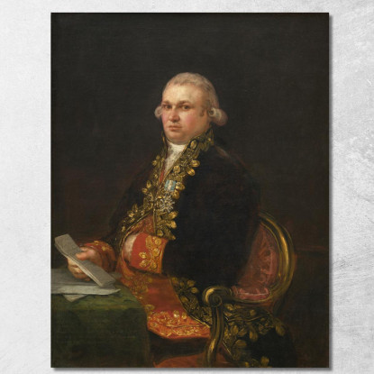 Don Antonio Noriega Francisco de Goya fgy12 quadro stampato su tela