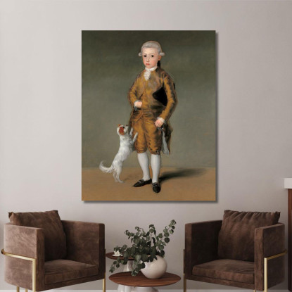 Don Vicente Isabel Osorio De Moscoso E Álvarez De Toledo Conte Di Trastámara Francisco de Goya fgy13 quadro stampato su tela