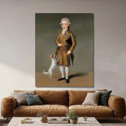 Don Vicente Isabel Osorio De Moscoso E Álvarez De Toledo Conte Di Trastámara Francisco de Goya fgy13 quadro stampato su tela