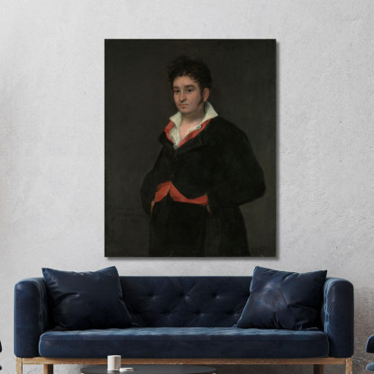 Ritratto Di Don Ramón Satué Francisco de Goya fgy42 quadro stampato su tela
