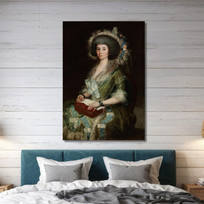 Ritratto Della Signora Ceán Bermudez Francisco de Goya fgy49 quadro stampato su tela