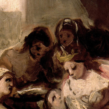 Santa Isabella Del Portogallo Guarisce Le Ferite Di Una Donna Malata Francisco de Goya fgy55 quadro stampato su tela