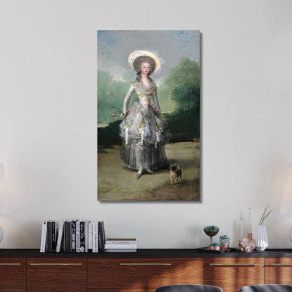 La Marchesa Di Pontejos Francisco de Goya fgy64 quadro stampato su tela