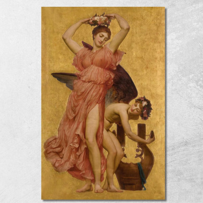 Erato Frederic Leighton flg19 quadro stampato su tela