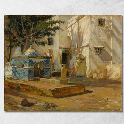 Algeri Mareh Frederick Arthur Bridgman fab6 quadro stampato su tela