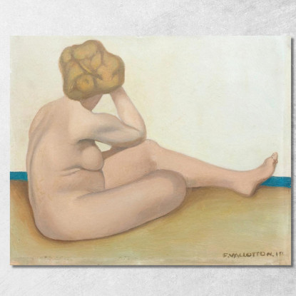 Bagnante Seduto Sulla Sabbia Félix Vallotton fvl5 quadro stampato su tela