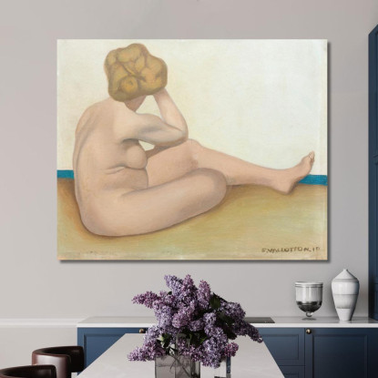 Bagnante Seduto Sulla Sabbia Félix Vallotton fvl5 quadro stampato su tela