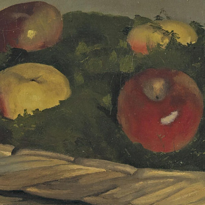 Cesto Con Mele Rosse E Gialle Félix Vallotton fvl6 quadro stampato su tela