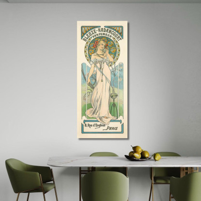 Profumiere Bleuzehadancourt Alphonse Mucha amu23 quadro stampato su tela
