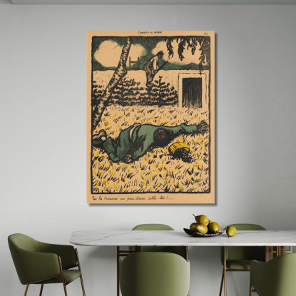 Crimini E Punizioni Scoprirai Che È Piuttosto Difficile! Félix Vallotton fvl12 quadro stampato su tela