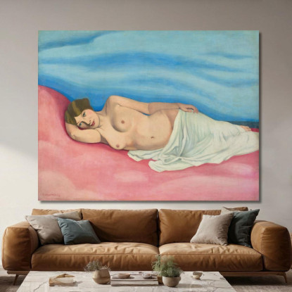 Donna Sdraiata Félix Vallotton fvl16 quadro stampato su tela
