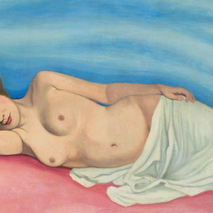 Donna Sdraiata Félix Vallotton fvl16 quadro stampato su tela