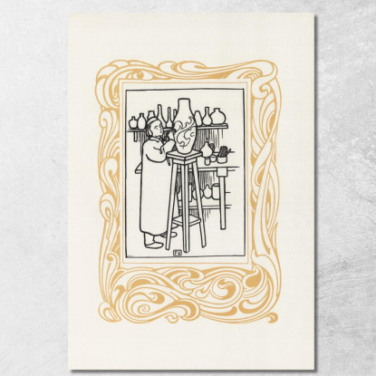 Ceramica Félix Vallotton fvl21 quadro stampato su tela