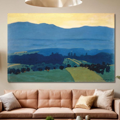 Paesaggio Nel Giura Vicino A Romanel Félix Vallotton fvl27 quadro stampato su tela