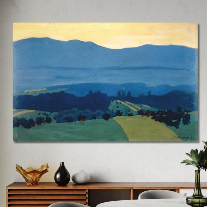 Paesaggio Nel Giura Vicino A Romanel Félix Vallotton fvl27 quadro stampato su tela