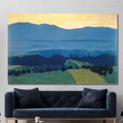 Paesaggio Nel Giura Vicino A Romanel Félix Vallotton fvl27 quadro stampato su tela