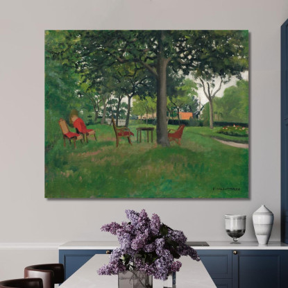 Poltrone Varengeville Félix Vallotton fvl32 quadro stampato su tela