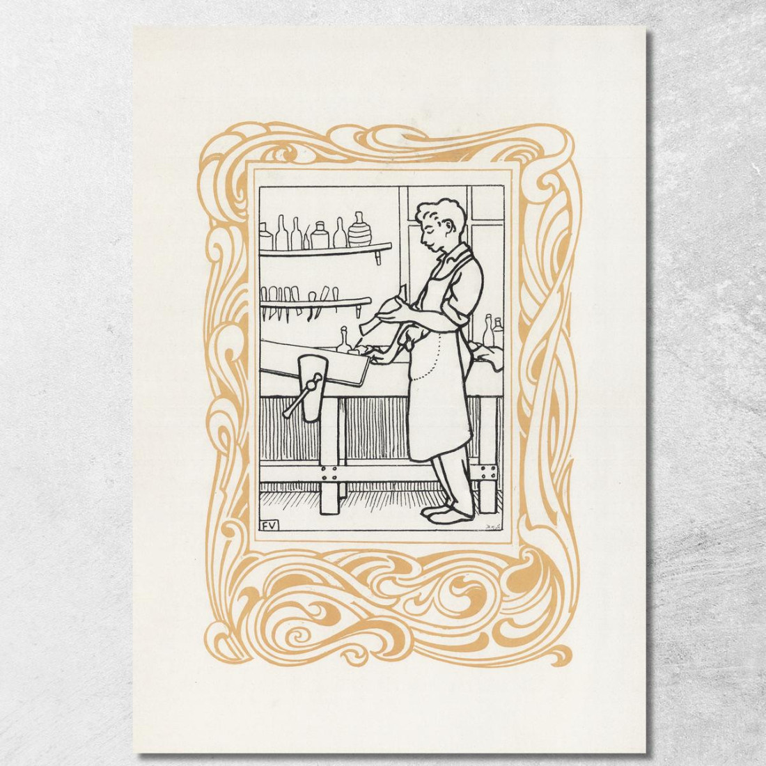 Arredamento Félix Vallotton fvl35 quadro stampato su tela