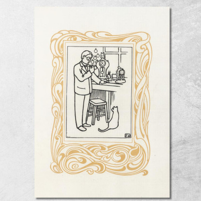 Orologeria Félix Vallotton fvl36 quadro stampato su tela