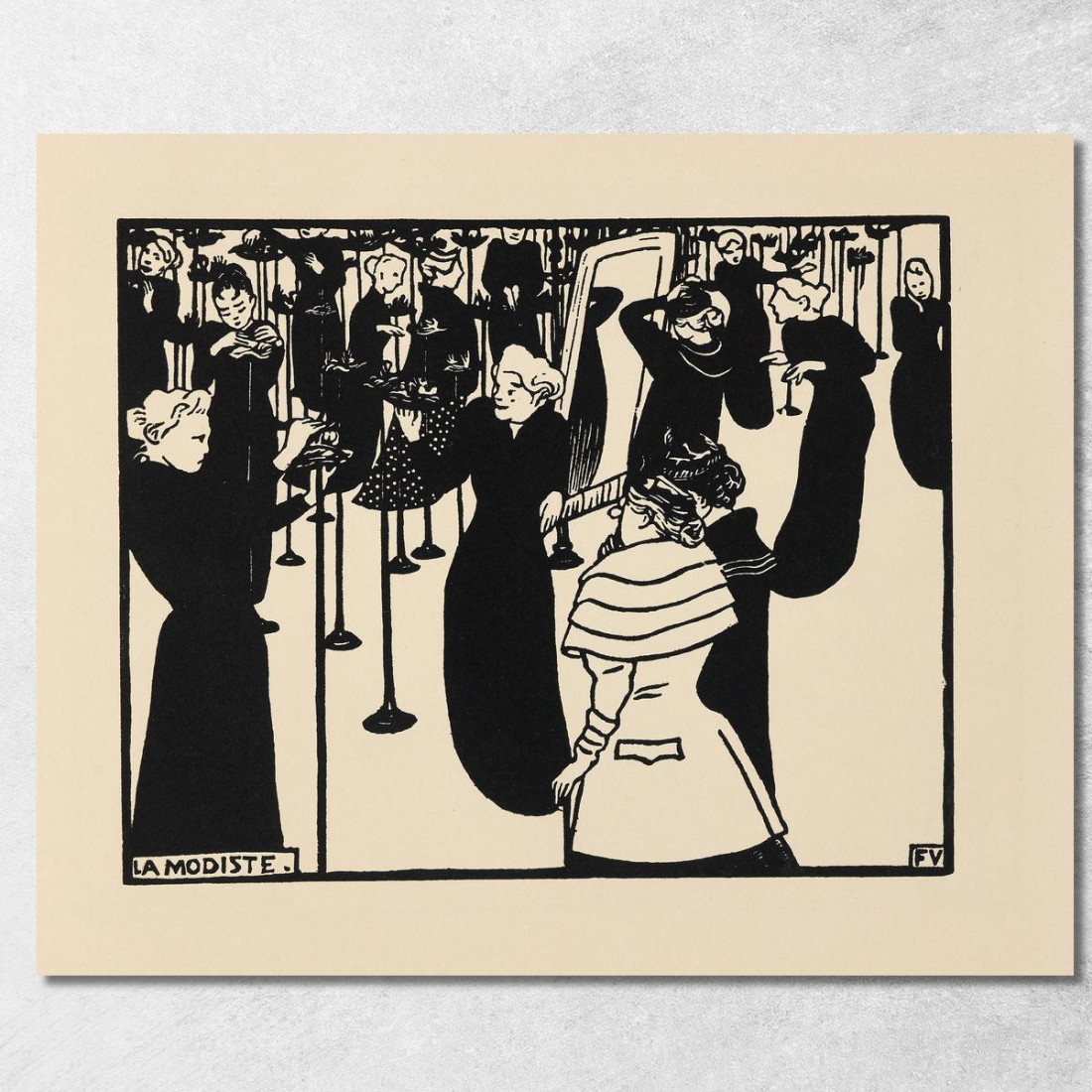 Meier-Graefe Félix Vallotton fvl37 quadro stampato su tela