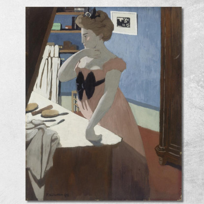 Misia Alla Sua Acconciatura Misia Alla Sua Toeletta Félix Vallotton fvl38 quadro stampato su tela