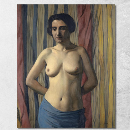 Nudo Con Fascia Blu Félix Vallotton fvl40 quadro stampato su tela