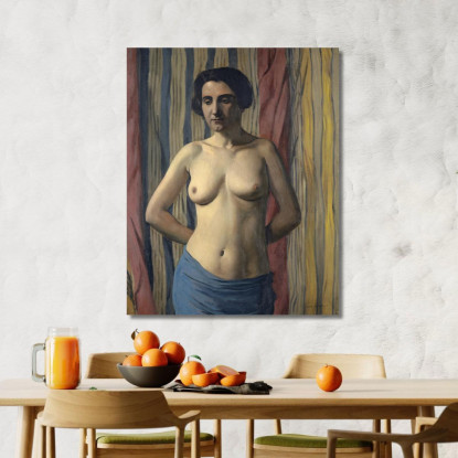 Nudo Con Fascia Blu Félix Vallotton fvl40 quadro stampato su tela