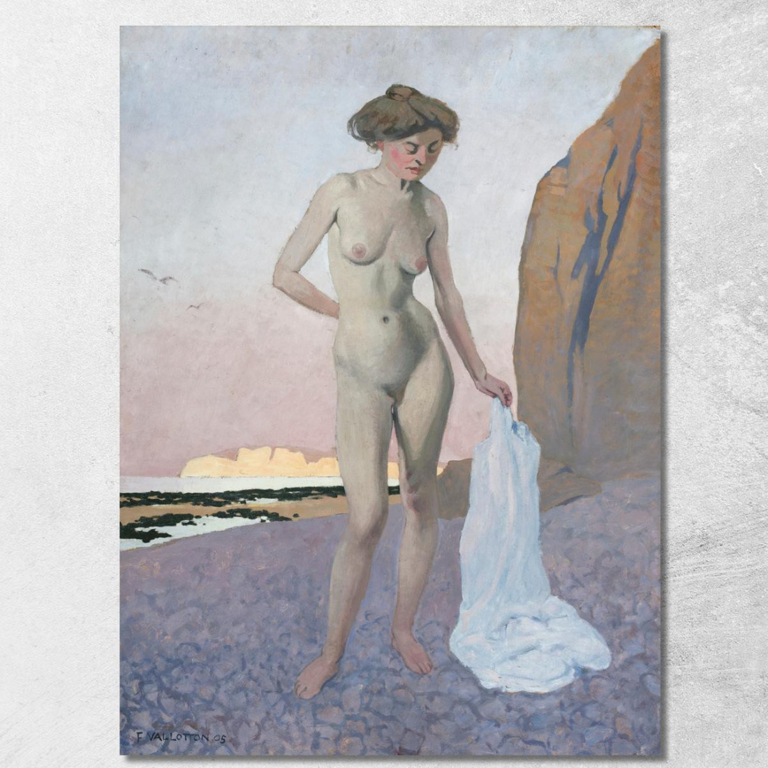 Sulla Spiaggia Félix Vallotton fvl41 quadro stampato su tela