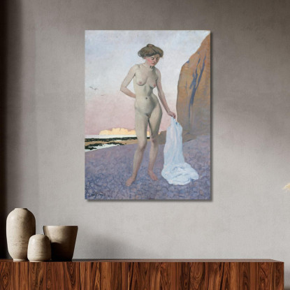 Sulla Spiaggia Félix Vallotton fvl41 quadro stampato su tela