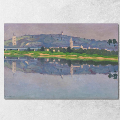 Oudon-Sur-Loire Félix Vallotton fvl42 quadro stampato su tela