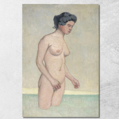 Nuotatore Femminile In Piedi Nel Profilo Félix Vallotton fvl45 quadro stampato su tela