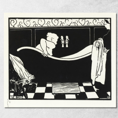 Il Bagno Félix Vallotton fvl50 quadro stampato su tela