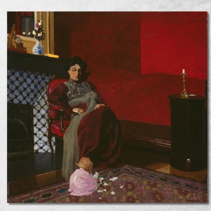 La Sala Rossa Etretat Félix Vallotton fvl64 quadro stampato su tela