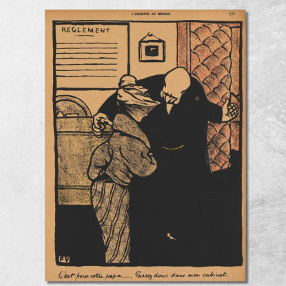 Crimini E Punizioni Riguarda Tuo Padre Félix Vallotton fvl77 quadro stampato su tela