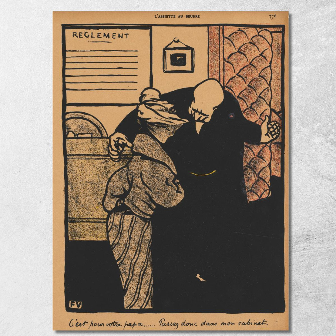 Crimini E Punizioni Riguarda Tuo Padre Félix Vallotton fvl77 quadro stampato su tela