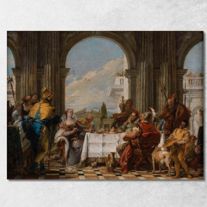 Il Banchetto Di Cleopatra 2 Giovanni Battista Tiepolo gbt36 quadro stampato su tela
