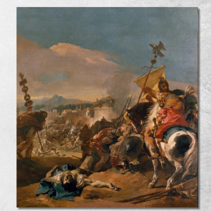 La Cattura Di Cartagine Giovanni Battista Tiepolo gbt39 quadro stampato su tela