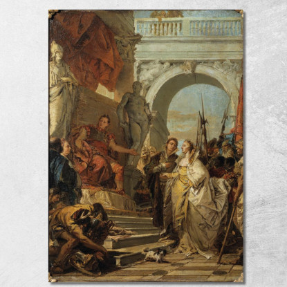 La Continenza Di Scipione Giovanni Battista Tiepolo gbt40 quadro stampato su tela