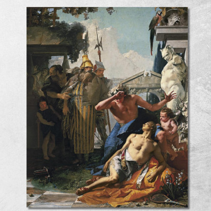 La Morte Di Giacinto Giovanni Battista Tiepolo gbt42 quadro stampato su tela