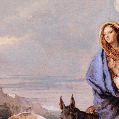 La Fuga In Egitto Giovanni Battista Tiepolo gbt44 quadro stampato su tela